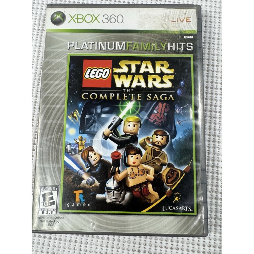 LEGO Star Wars Complete Saga Xbox 360 Platinum Hits Untested (B-2)